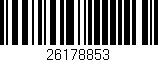 Código de barras (EAN, GTIN, SKU, ISBN): '26178853'