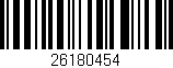 Código de barras (EAN, GTIN, SKU, ISBN): '26180454'