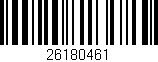 Código de barras (EAN, GTIN, SKU, ISBN): '26180461'