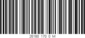 Código de barras (EAN, GTIN, SKU, ISBN): '26180_170_0_M'