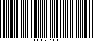 Código de barras (EAN, GTIN, SKU, ISBN): '26184_212_0_M'