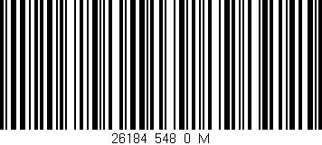 Código de barras (EAN, GTIN, SKU, ISBN): '26184_548_0_M'