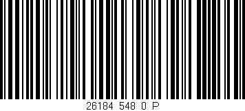 Código de barras (EAN, GTIN, SKU, ISBN): '26184_548_0_P'