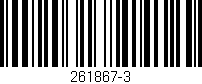 Código de barras (EAN, GTIN, SKU, ISBN): '261867-3'