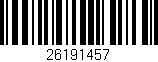 Código de barras (EAN, GTIN, SKU, ISBN): '26191457'