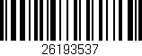 Código de barras (EAN, GTIN, SKU, ISBN): '26193537'