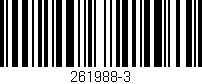 Código de barras (EAN, GTIN, SKU, ISBN): '261988-3'