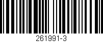 Código de barras (EAN, GTIN, SKU, ISBN): '261991-3'