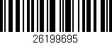 Código de barras (EAN, GTIN, SKU, ISBN): '26199695'