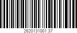 Código de barras (EAN, GTIN, SKU, ISBN): '2620131001.37'