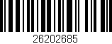 Código de barras (EAN, GTIN, SKU, ISBN): '26202685'