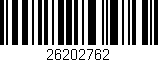 Código de barras (EAN, GTIN, SKU, ISBN): '26202762'