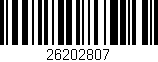 Código de barras (EAN, GTIN, SKU, ISBN): '26202807'