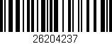 Código de barras (EAN, GTIN, SKU, ISBN): '26204237'