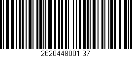 Código de barras (EAN, GTIN, SKU, ISBN): '2620448001.37'