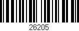 Código de barras (EAN, GTIN, SKU, ISBN): '26205'