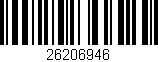 Código de barras (EAN, GTIN, SKU, ISBN): '26206946'