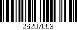Código de barras (EAN, GTIN, SKU, ISBN): '26207053'