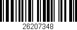 Código de barras (EAN, GTIN, SKU, ISBN): '26207348'
