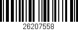Código de barras (EAN, GTIN, SKU, ISBN): '26207558'