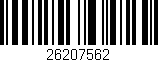 Código de barras (EAN, GTIN, SKU, ISBN): '26207562'