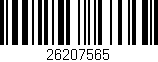 Código de barras (EAN, GTIN, SKU, ISBN): '26207565'