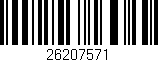 Código de barras (EAN, GTIN, SKU, ISBN): '26207571'