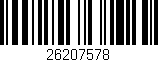 Código de barras (EAN, GTIN, SKU, ISBN): '26207578'