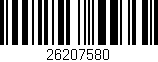 Código de barras (EAN, GTIN, SKU, ISBN): '26207580'