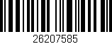 Código de barras (EAN, GTIN, SKU, ISBN): '26207585'