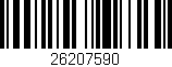 Código de barras (EAN, GTIN, SKU, ISBN): '26207590'