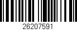 Código de barras (EAN, GTIN, SKU, ISBN): '26207591'