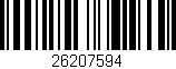 Código de barras (EAN, GTIN, SKU, ISBN): '26207594'