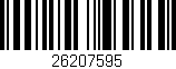 Código de barras (EAN, GTIN, SKU, ISBN): '26207595'