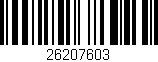 Código de barras (EAN, GTIN, SKU, ISBN): '26207603'