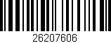 Código de barras (EAN, GTIN, SKU, ISBN): '26207606'
