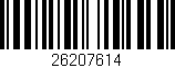 Código de barras (EAN, GTIN, SKU, ISBN): '26207614'