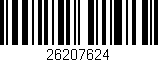 Código de barras (EAN, GTIN, SKU, ISBN): '26207624'