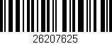 Código de barras (EAN, GTIN, SKU, ISBN): '26207625'
