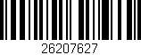 Código de barras (EAN, GTIN, SKU, ISBN): '26207627'