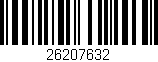 Código de barras (EAN, GTIN, SKU, ISBN): '26207632'