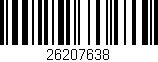 Código de barras (EAN, GTIN, SKU, ISBN): '26207638'