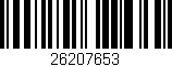 Código de barras (EAN, GTIN, SKU, ISBN): '26207653'