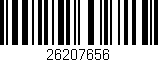 Código de barras (EAN, GTIN, SKU, ISBN): '26207656'