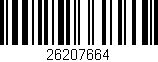 Código de barras (EAN, GTIN, SKU, ISBN): '26207664'