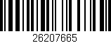 Código de barras (EAN, GTIN, SKU, ISBN): '26207665'