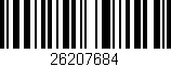 Código de barras (EAN, GTIN, SKU, ISBN): '26207684'