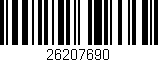 Código de barras (EAN, GTIN, SKU, ISBN): '26207690'
