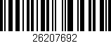 Código de barras (EAN, GTIN, SKU, ISBN): '26207692'