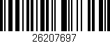 Código de barras (EAN, GTIN, SKU, ISBN): '26207697'